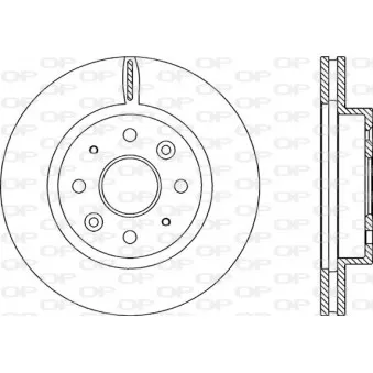 Jeu de 2 disques de frein avant OPEN PARTS BDA2210.20