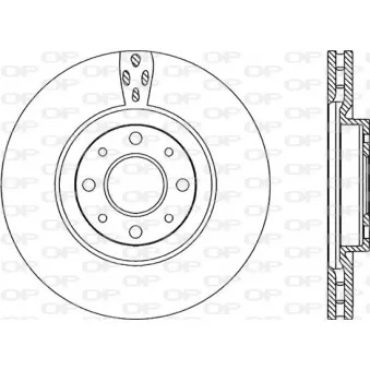Jeu de 2 disques de frein avant OPEN PARTS
