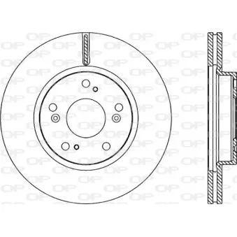 Jeu de 2 disques de frein avant OPEN PARTS BDA2218.20