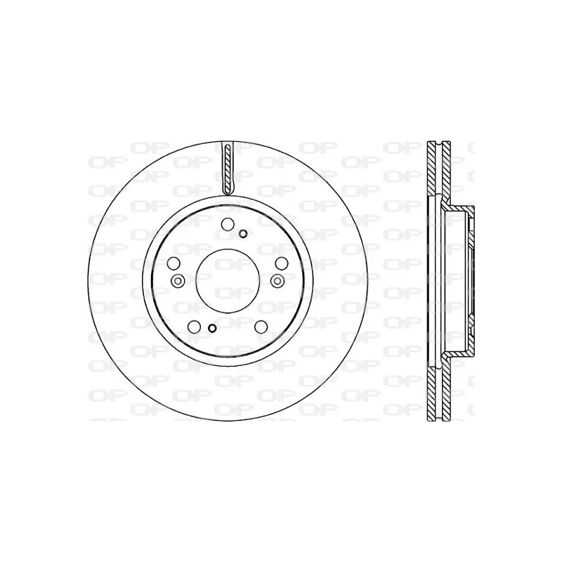 Jeu de 2 disques de frein avant OPEN PARTS BDA2218.20