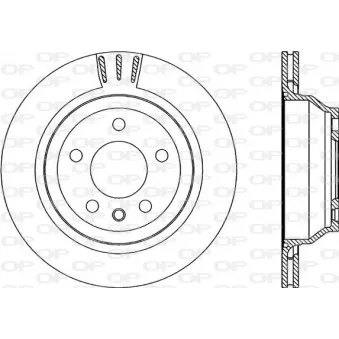 Jeu de 2 disques de frein arrière OPEN PARTS BDA2220.20