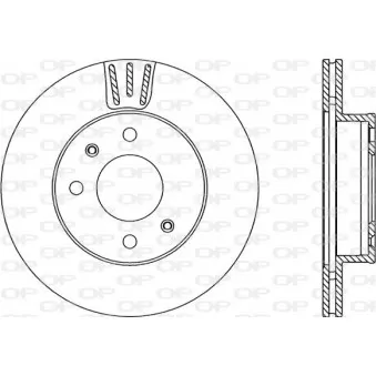 Jeu de 2 disques de frein avant OPEN PARTS