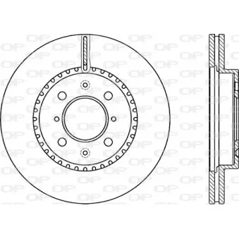 Jeu de 2 disques de frein avant OPEN PARTS BDA2233.20