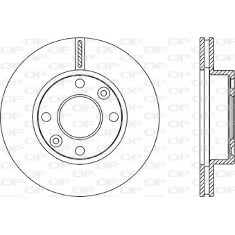 Jeu de 2 disques de frein avant OPEN PARTS BDA2250.20