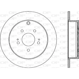 Jeu de 2 disques de frein arrière OPEN PARTS BDA2262.10