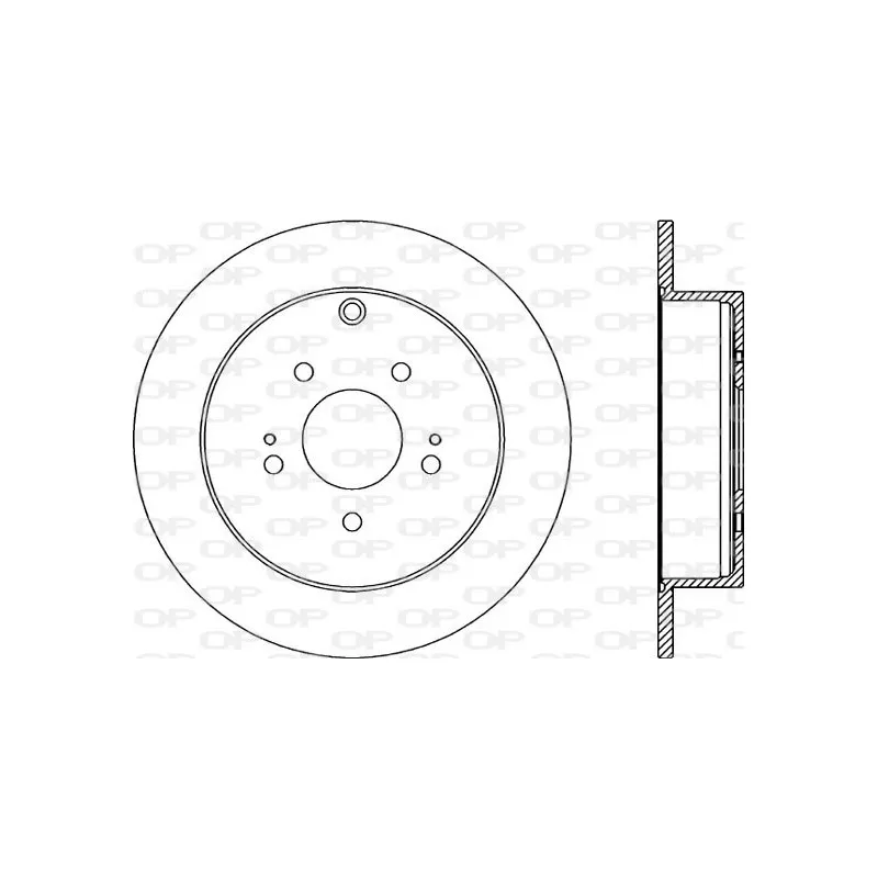 Jeu de 2 disques de frein arrière OPEN PARTS BDA2262.10
