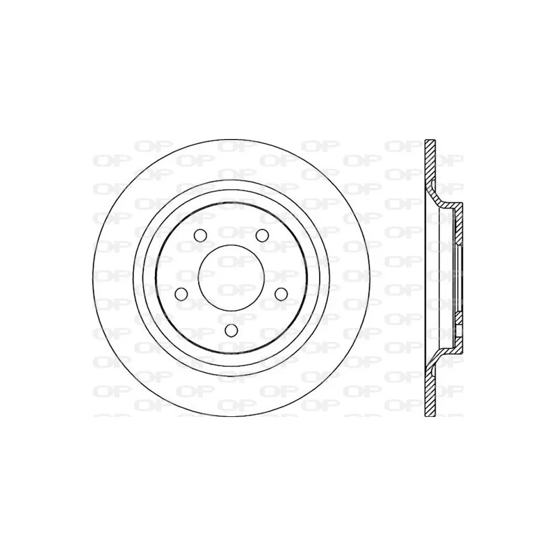 Jeu de 2 disques de frein arrière OPEN PARTS BDA2264.10