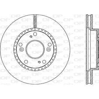 Jeu de 2 disques de frein avant OPEN PARTS BDA2274.20