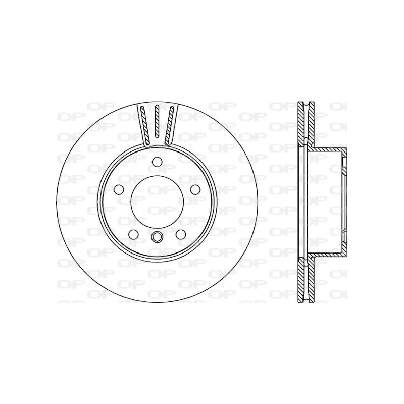 Jeu de 2 disques de frein avant OPEN PARTS BDA2275.20