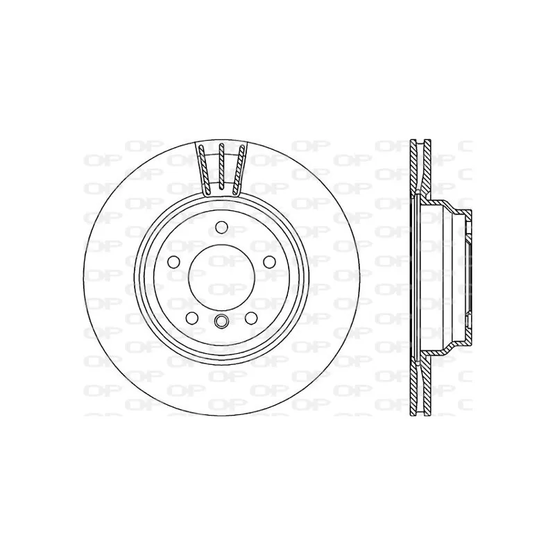 Jeu de 2 disques de frein avant OPEN PARTS BDA2276.20