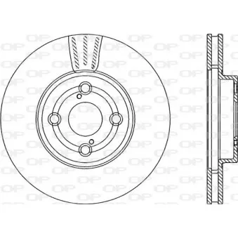 Jeu de 2 disques de frein avant OPEN PARTS