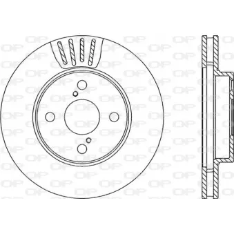Jeu de 2 disques de frein avant OPEN PARTS BDA2292.20
