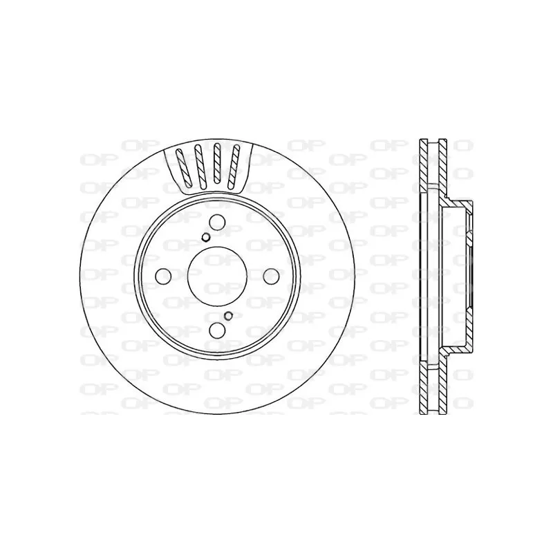Jeu de 2 disques de frein avant OPEN PARTS BDA2292.20