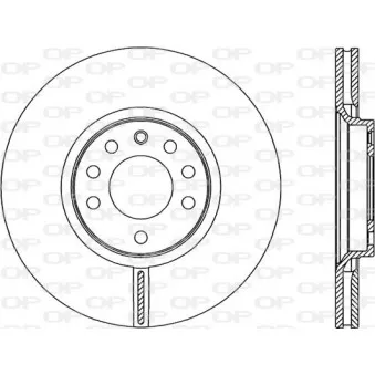 Jeu de 2 disques de frein avant OPEN PARTS BDA2301.20