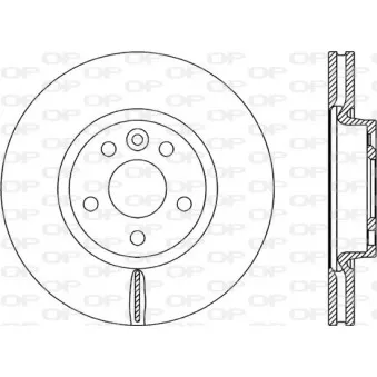 Jeu de 2 disques de frein avant OPEN PARTS