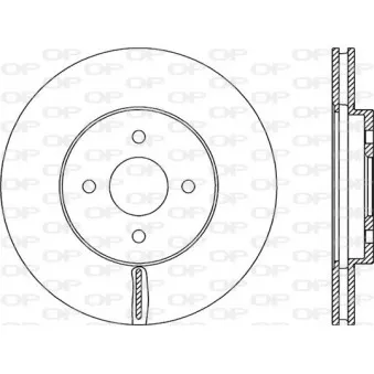Jeu de 2 disques de frein avant OPEN PARTS BDA2306.20