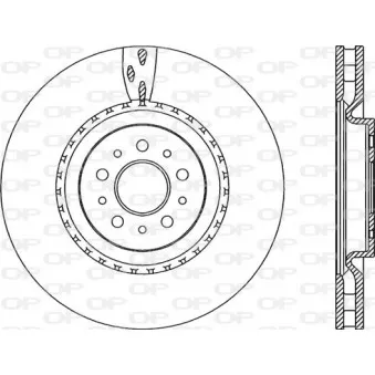 Jeu de 2 disques de frein avant OPEN PARTS BDA2307.20