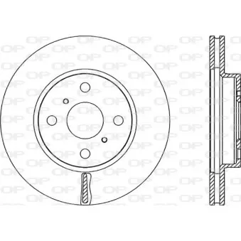 Jeu de 2 disques de frein avant OPEN PARTS BDA2315.20