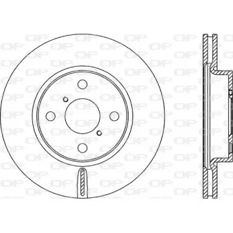 Jeu de 2 disques de frein avant OPEN PARTS BDA2317.20