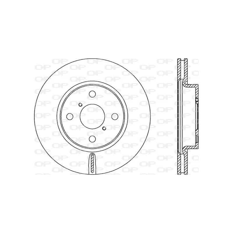 Jeu de 2 disques de frein avant OPEN PARTS BDA2317.20