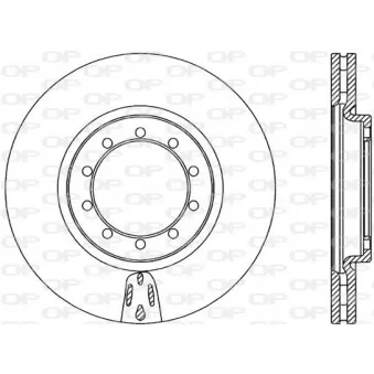 Jeu de 2 disques de frein avant OPEN PARTS BDA2319.20