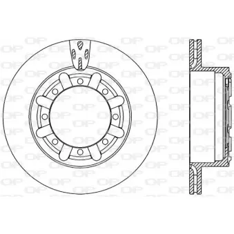 Jeu de 2 disques de frein arrière OPEN PARTS BDA2320.20