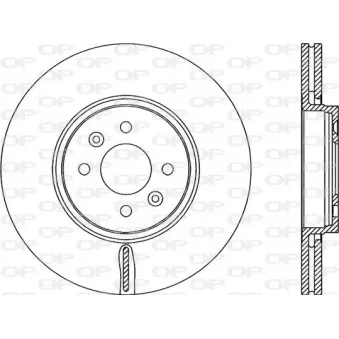 Jeu de 2 disques de frein avant OPEN PARTS