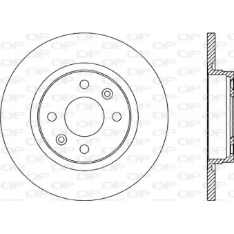 Jeu de 2 disques de frein avant OPEN PARTS BDA2322.10