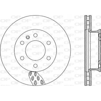 Jeu de 2 disques de frein avant OPEN PARTS BDA2324.20