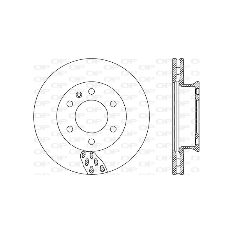 Jeu de 2 disques de frein avant OPEN PARTS BDA2324.20