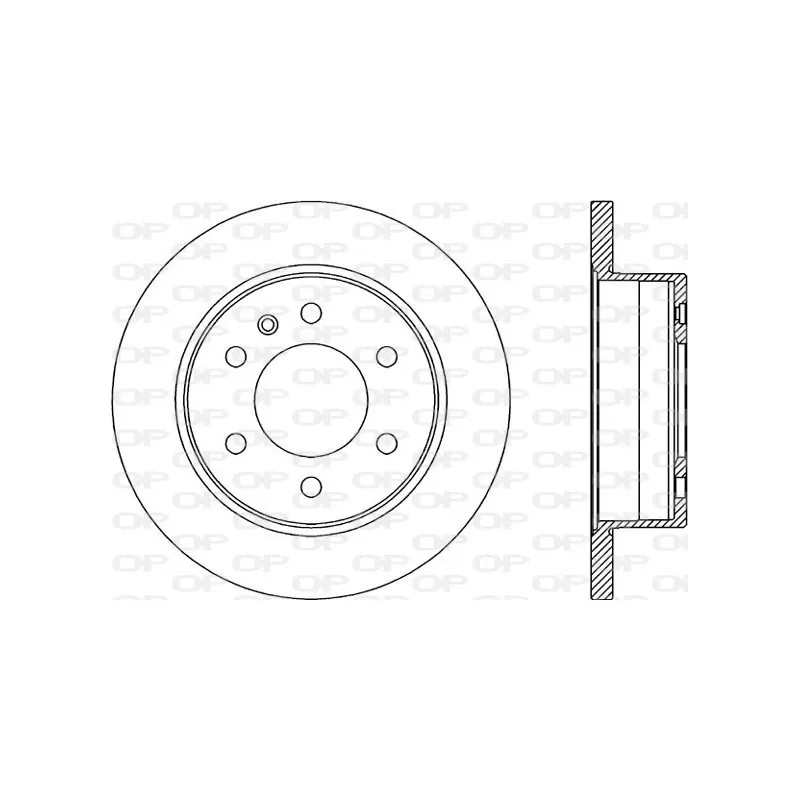 Jeu de 2 disques de frein arrière OPEN PARTS BDA2325.10