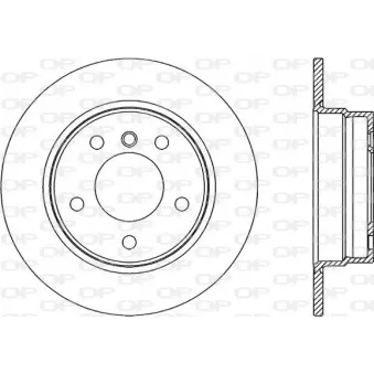 Jeu de 2 disques de frein arrière OPEN PARTS BDA2333.10