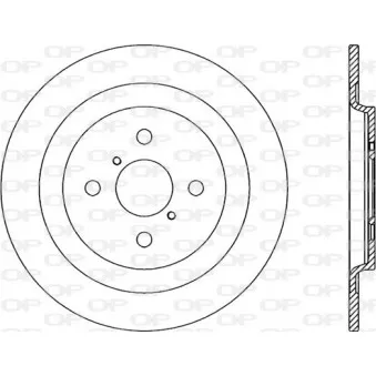 Jeu de 2 disques de frein arrière OPEN PARTS BDA2339.10