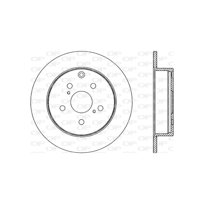 Jeu de 2 disques de frein arrière OPEN PARTS BDA2340.10