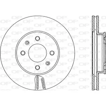 Jeu de 2 disques de frein avant OPEN PARTS BDA2350.20