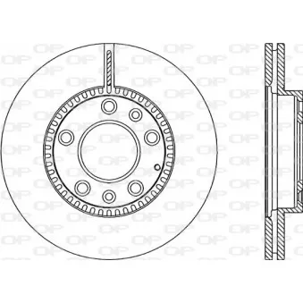 Jeu de 2 disques de frein avant OPEN PARTS BDA2356.20