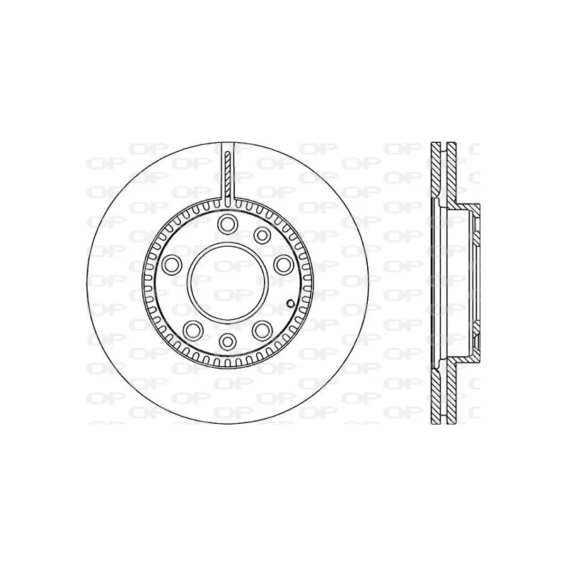 Jeu de 2 disques de frein avant OPEN PARTS BDA2356.20