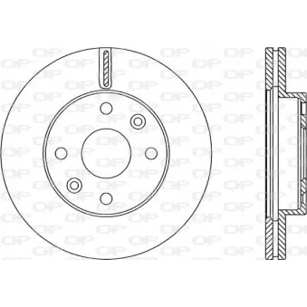 Jeu de 2 disques de frein avant OPEN PARTS BDA2359.20