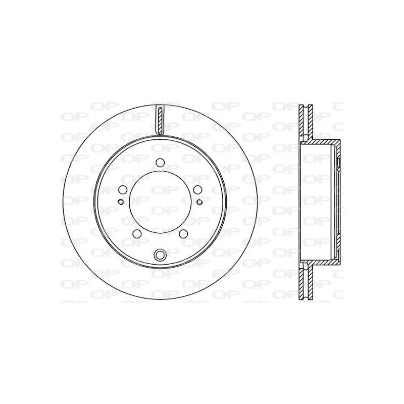 Jeu de 2 disques de frein arrière OPEN PARTS BDA2360.20