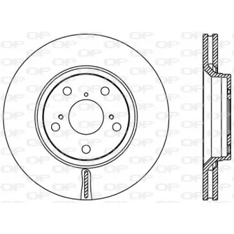 Jeu de 2 disques de frein avant OPEN PARTS BDA2365.20