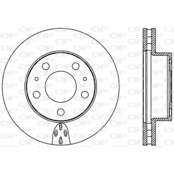 Jeu de 2 disques de frein avant OPEN PARTS BDA2366.20