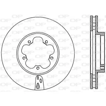 Jeu de 2 disques de frein avant OPEN PARTS BDA2368.20