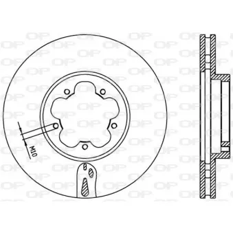 Jeu de 2 disques de frein avant OPEN PARTS BDA2369.20