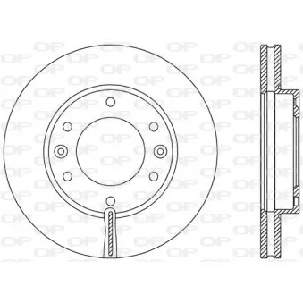 Jeu de 2 disques de frein avant OPEN PARTS BDA2371.20
