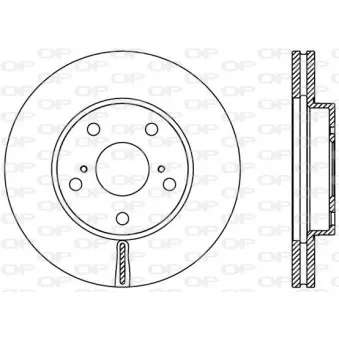 Jeu de 2 disques de frein avant OPEN PARTS BDA2377.20