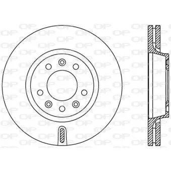 Jeu de 2 disques de frein avant OPEN PARTS BDA2381.20