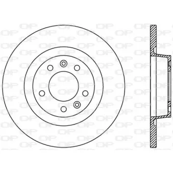 Jeu de 2 disques de frein arrière OPEN PARTS BDA2382.10