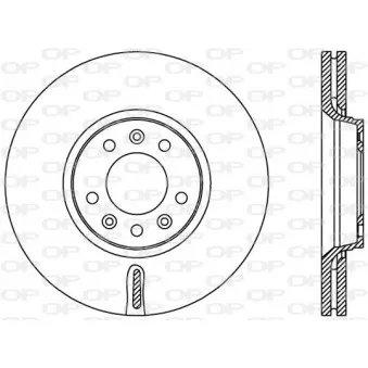 Jeu de 2 disques de frein avant OPEN PARTS BDA2383.20