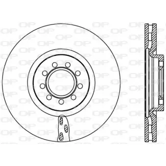 Jeu de 2 disques de frein avant OPEN PARTS BDA2389.20