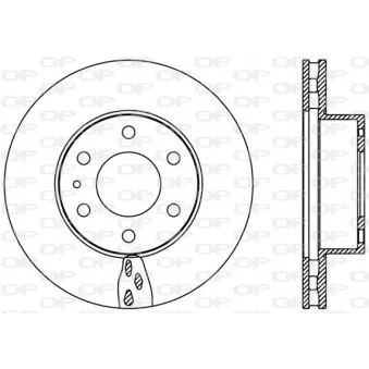 Jeu de 2 disques de frein avant OPEN PARTS BDA2390.20